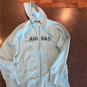 Adidas Aqua Blue Hoodie